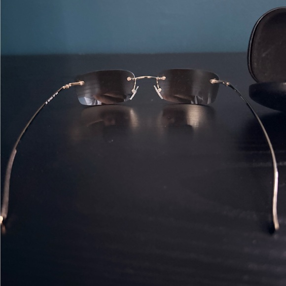 Gucci Gold Rimless Eyewear - Picture 5 of 7